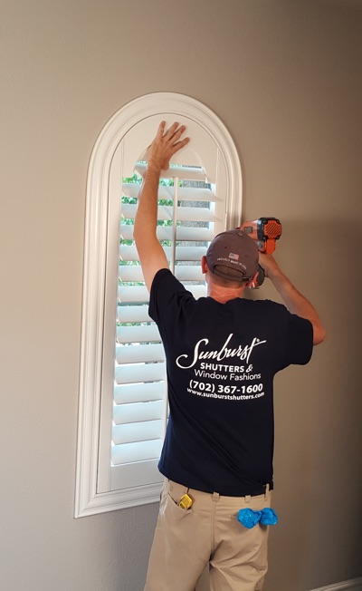 Shutter install in Fort Lauderdale bedroom